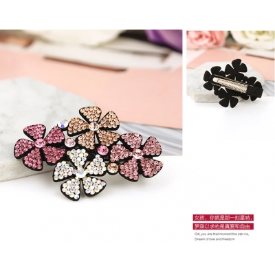 High Grade Women Hairpins Geometric Shape Crystal Hairpin